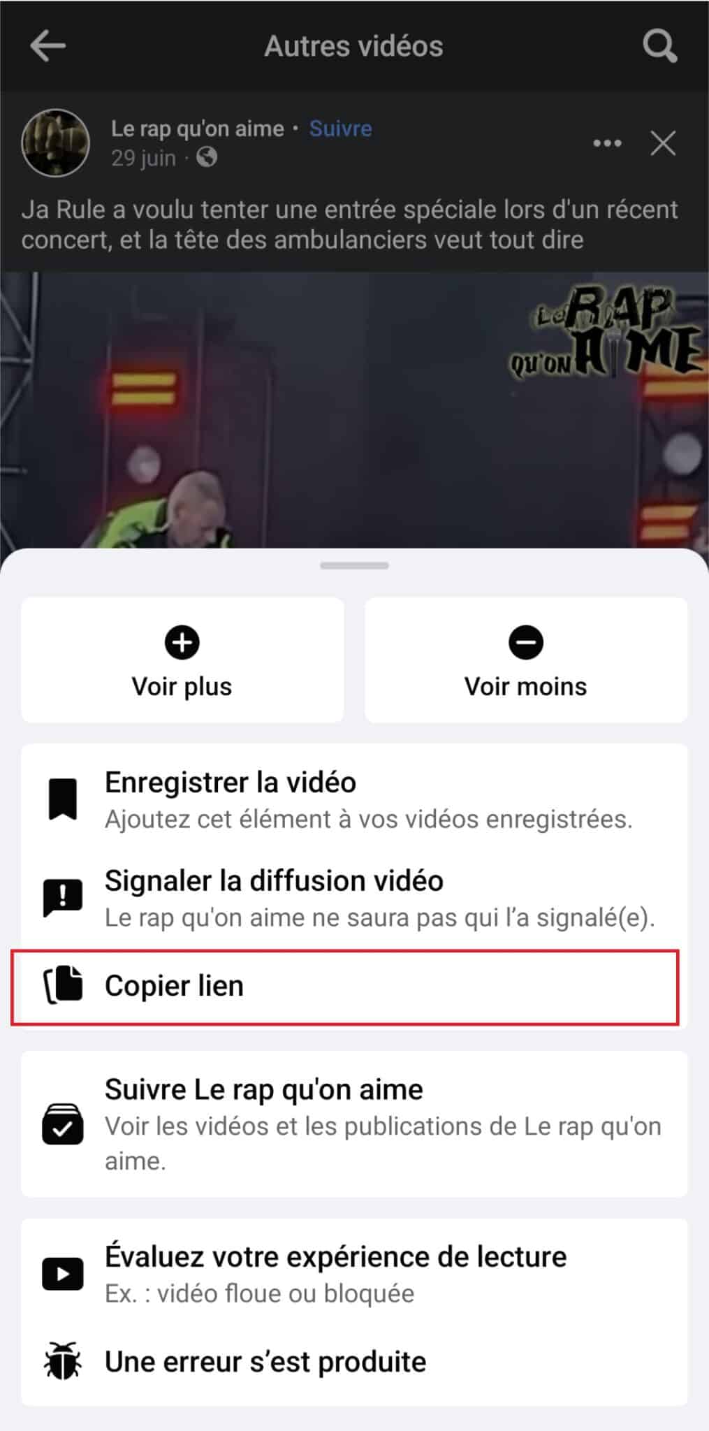 comment extraire une video sur facebook