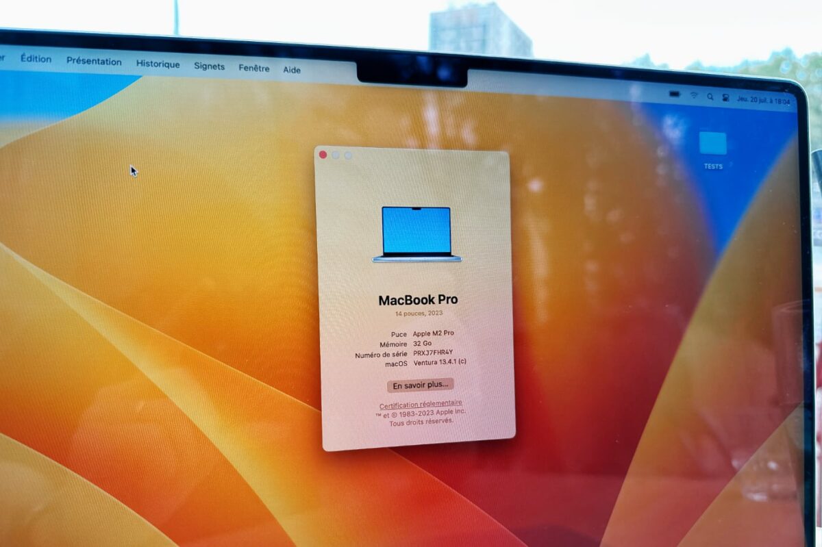 Le MacBook Pro 14 pouces 2023 peut embarquer un M2 Pro ou un M2 Max.