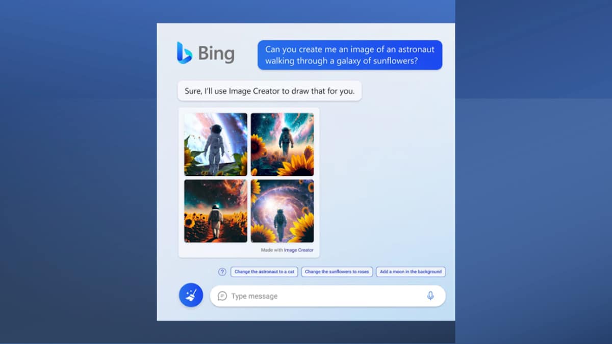 Bing chatbot