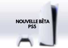PS5 nouvelle bêta