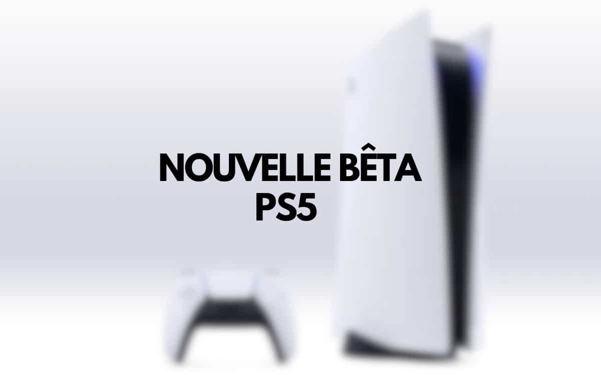 PS5 nouvelle bêta