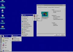Le bureau de Windows 95