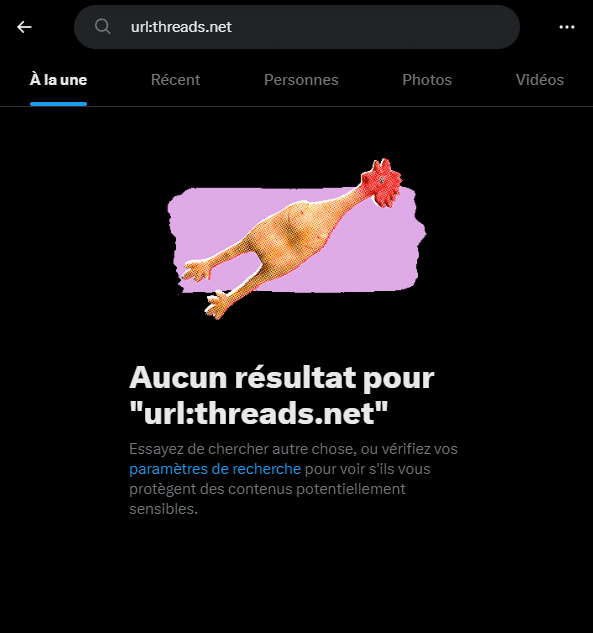 Twitter bloque liens rival Threads 