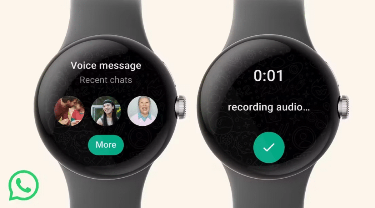 whatsapp montre wear os application 