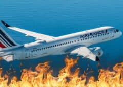 Air France smartphone feu incendie