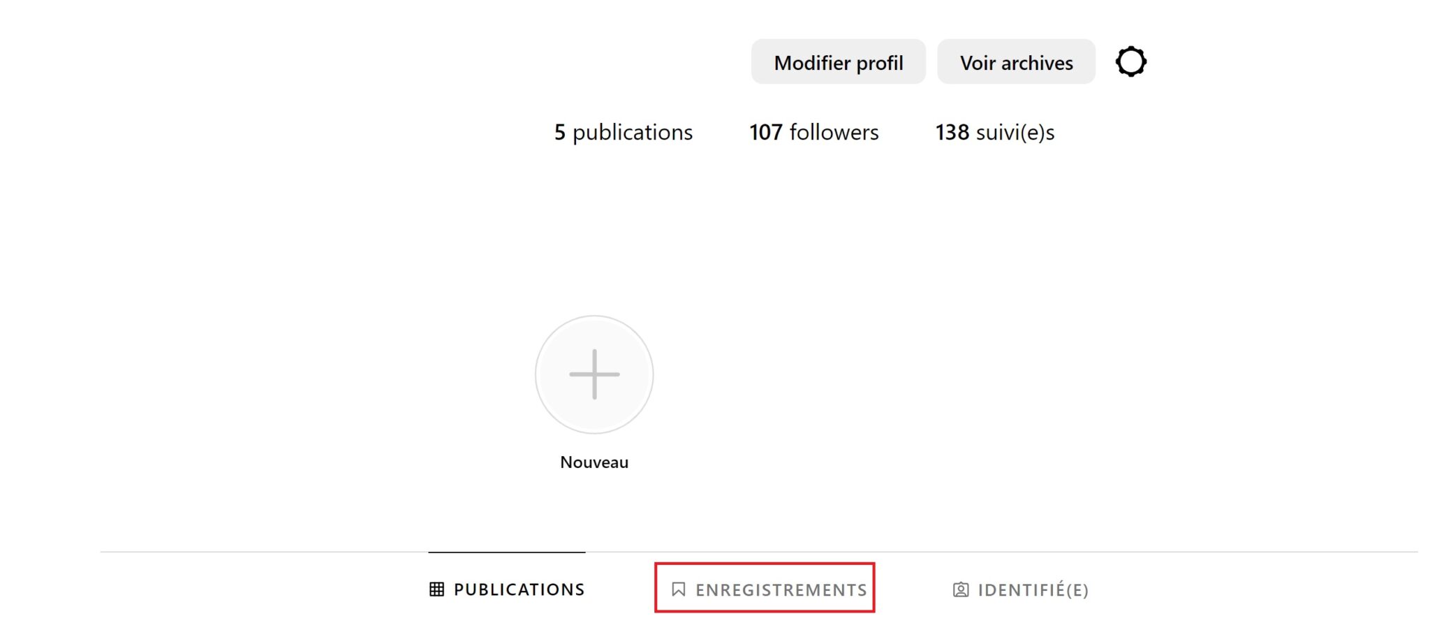 Profil Instagram enregistrer photo PC