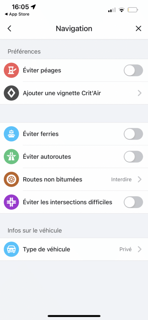 Waze éviter péages routes