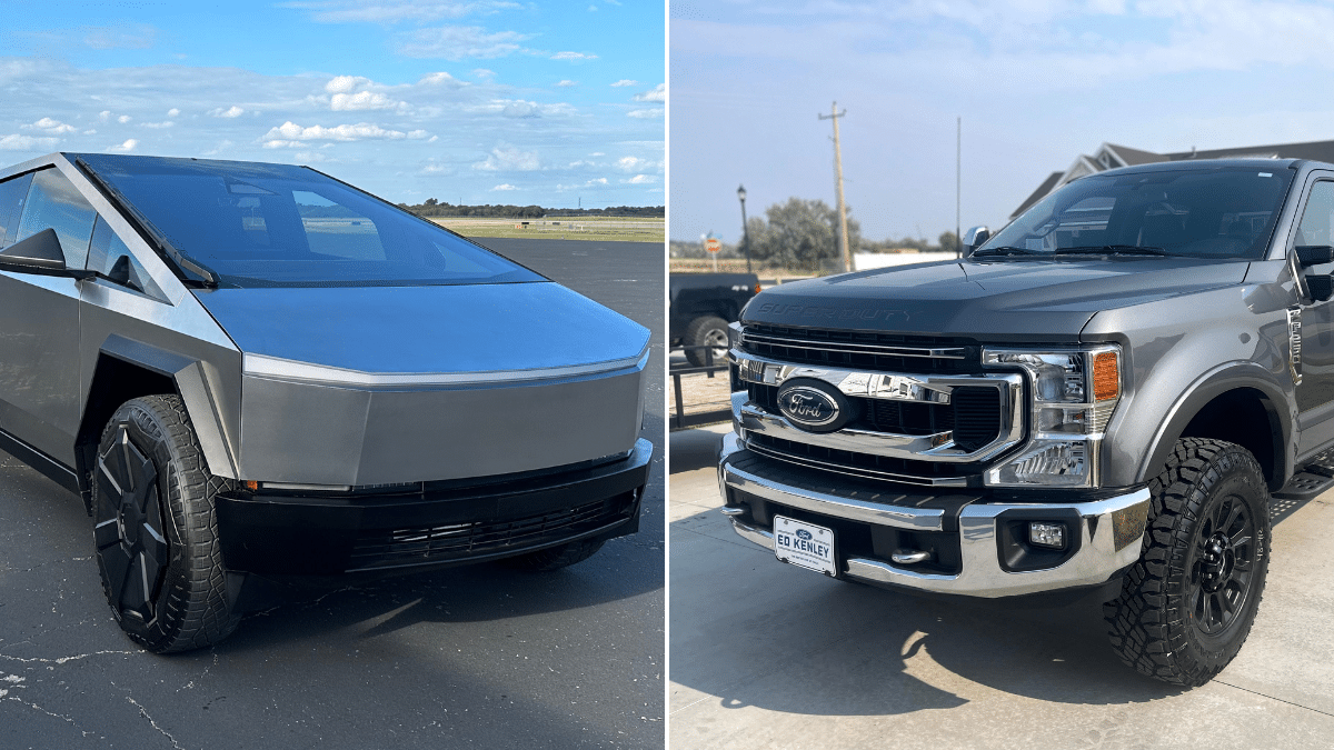 Tesla Cybertruck Ford F-250 pick-up