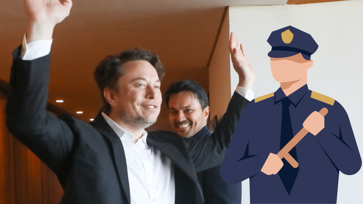 Elon Musk filme volant Tesla infraction amende
