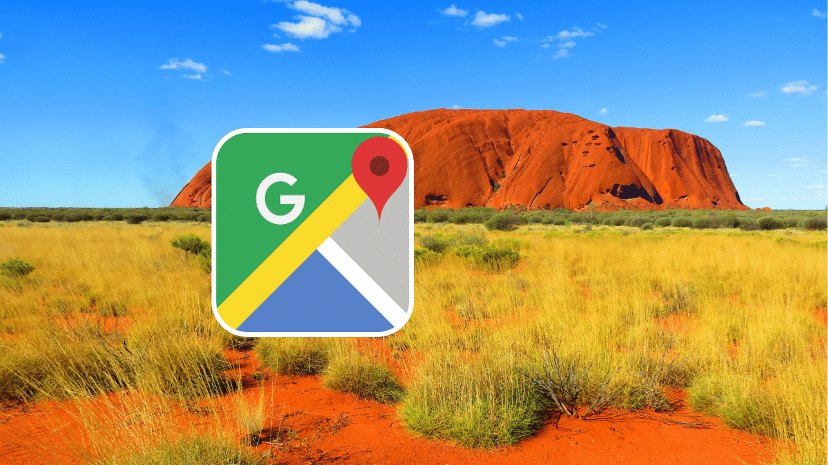 Google Maps désert Australie