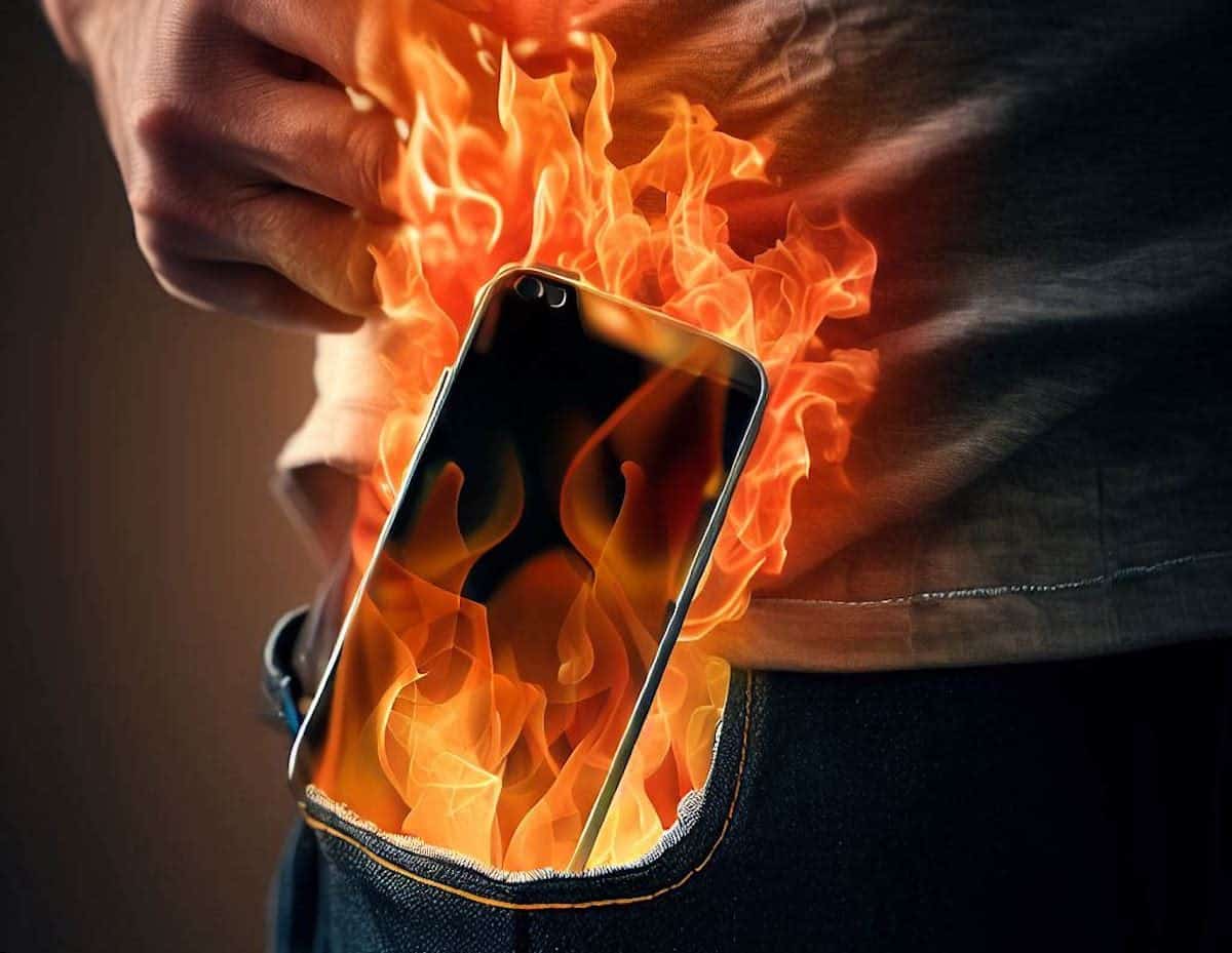 iPhone prend feu