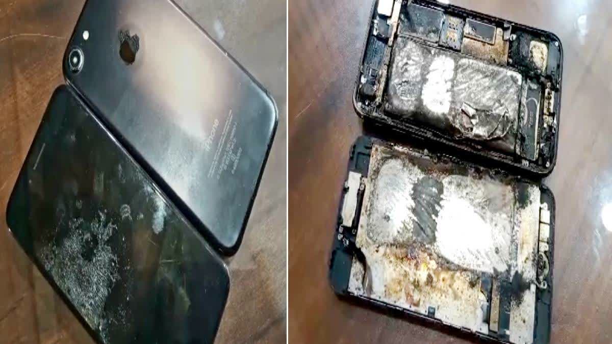 iPhone explose feu