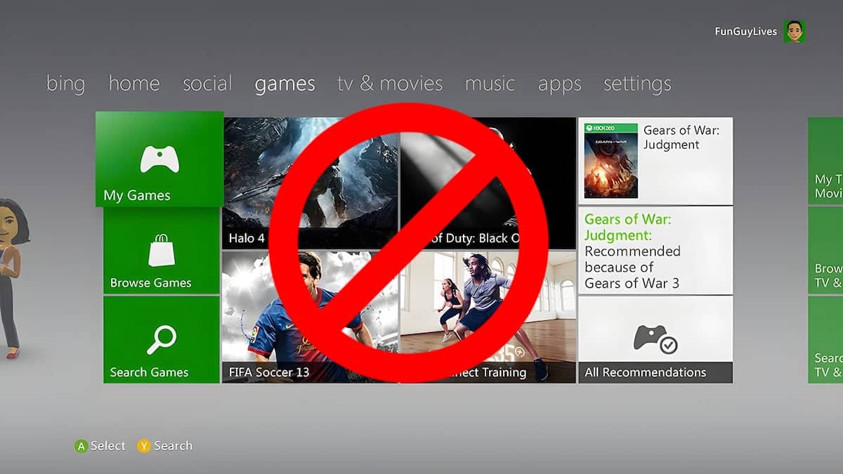 Zamknięcie Xbox 360
