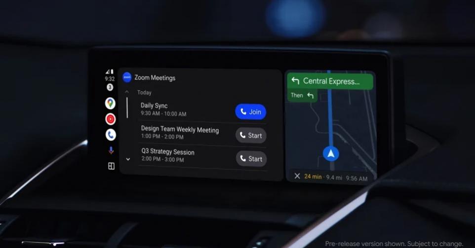 Zoom sur Android Auto