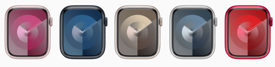 Apple Watch Series 9 coloris