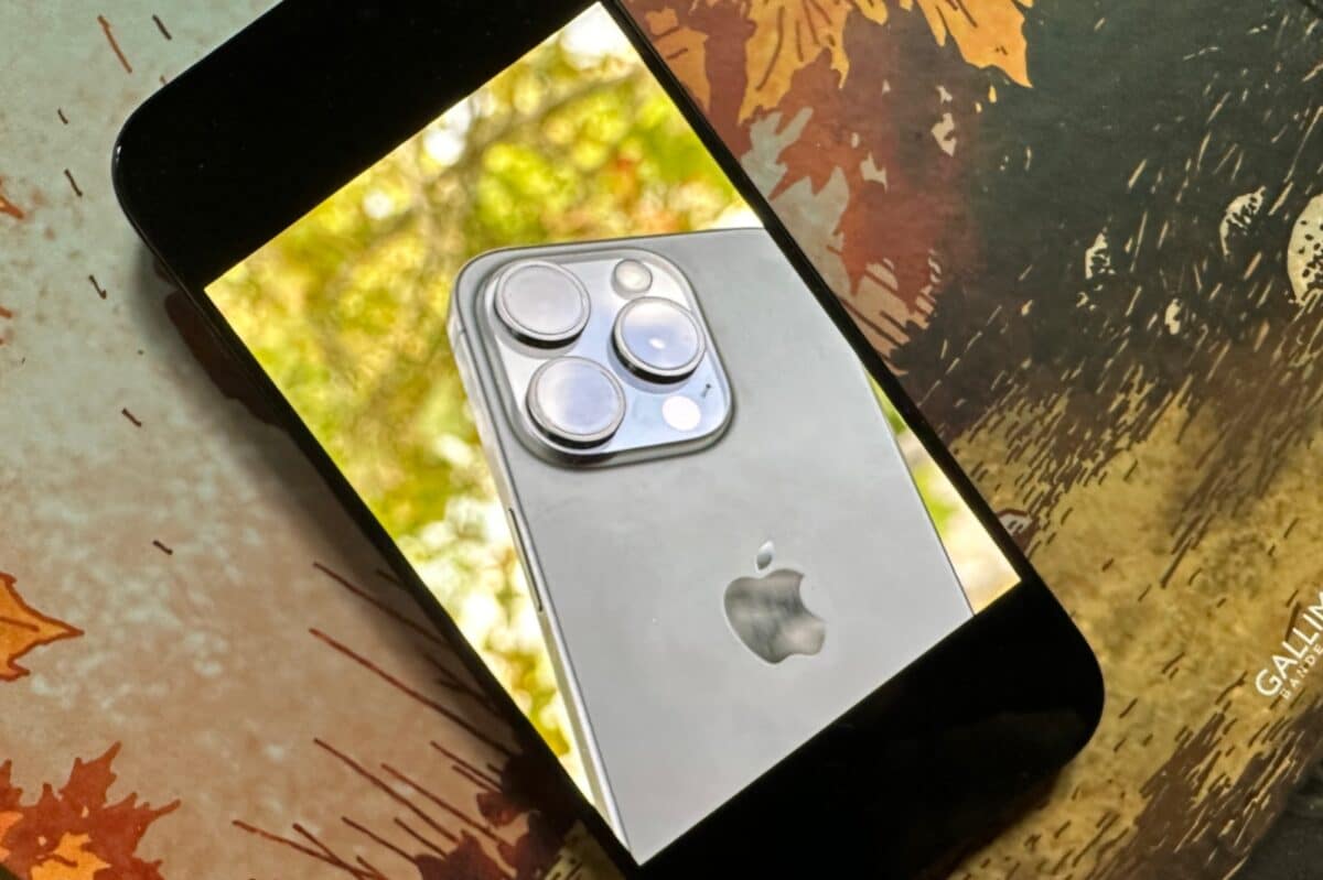 iPhone 15 Pro : l'écran est très agréable pour visualiser des photos...