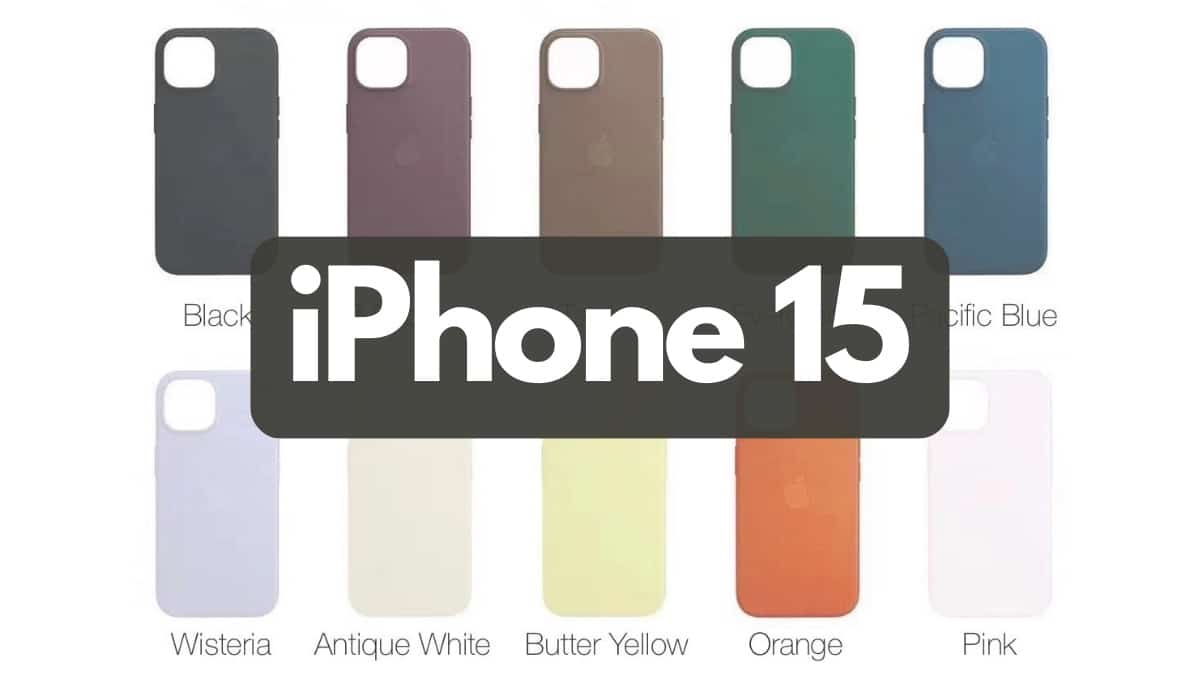 iPhone 15 coques tissées colorées