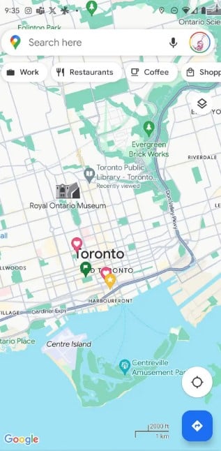 google maps design couleurs nouveautés