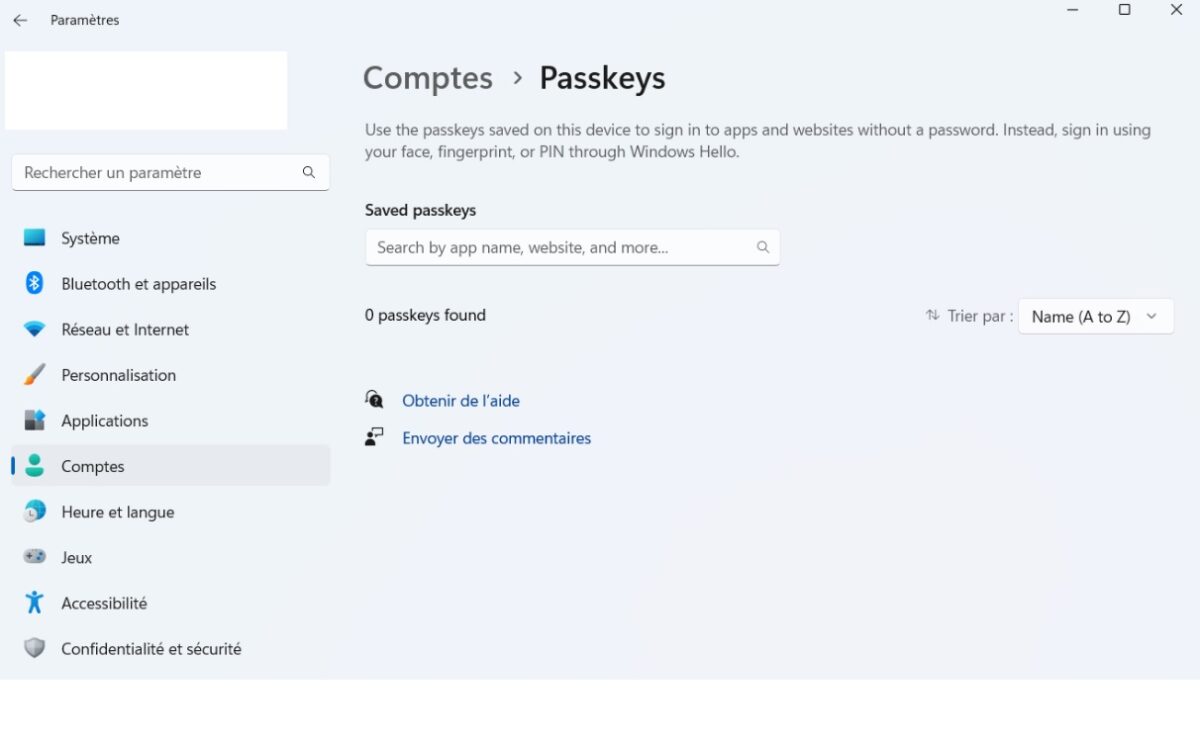 Passkeys 23H2 Windows 11