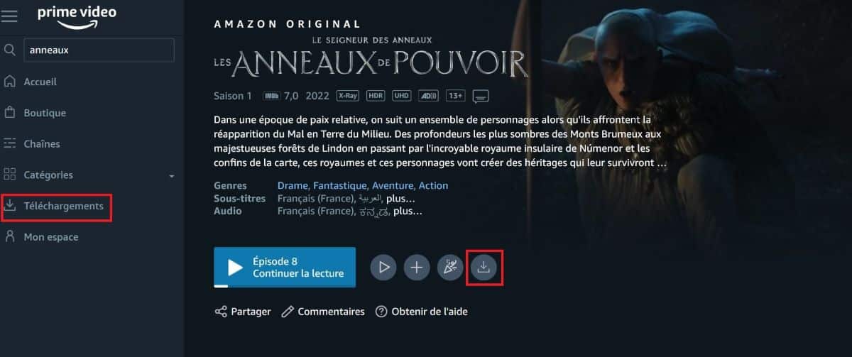 Prime Video vous laisse désormais télécharger son contenu