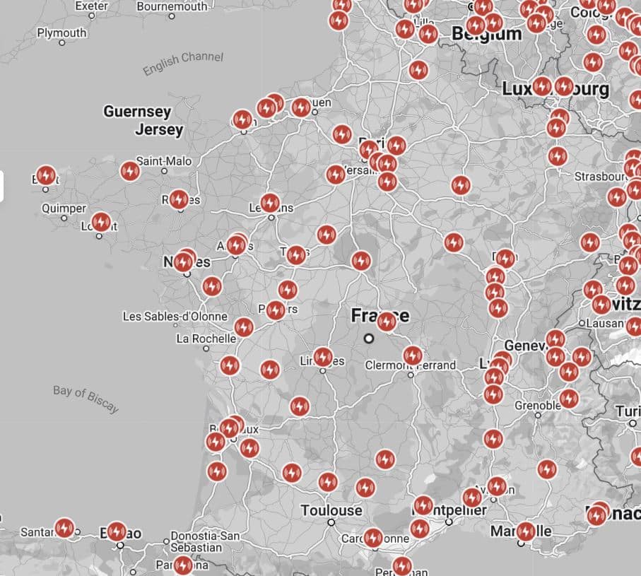 Superchargeurs Tesla France