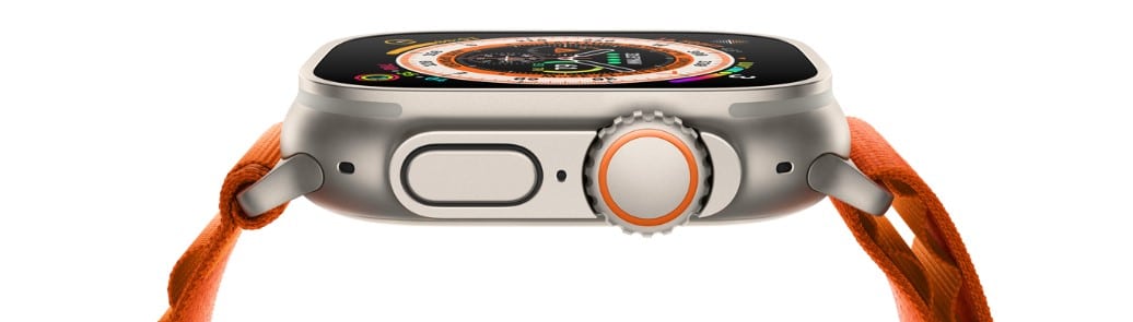 Apple Watch Ultra vue de côté