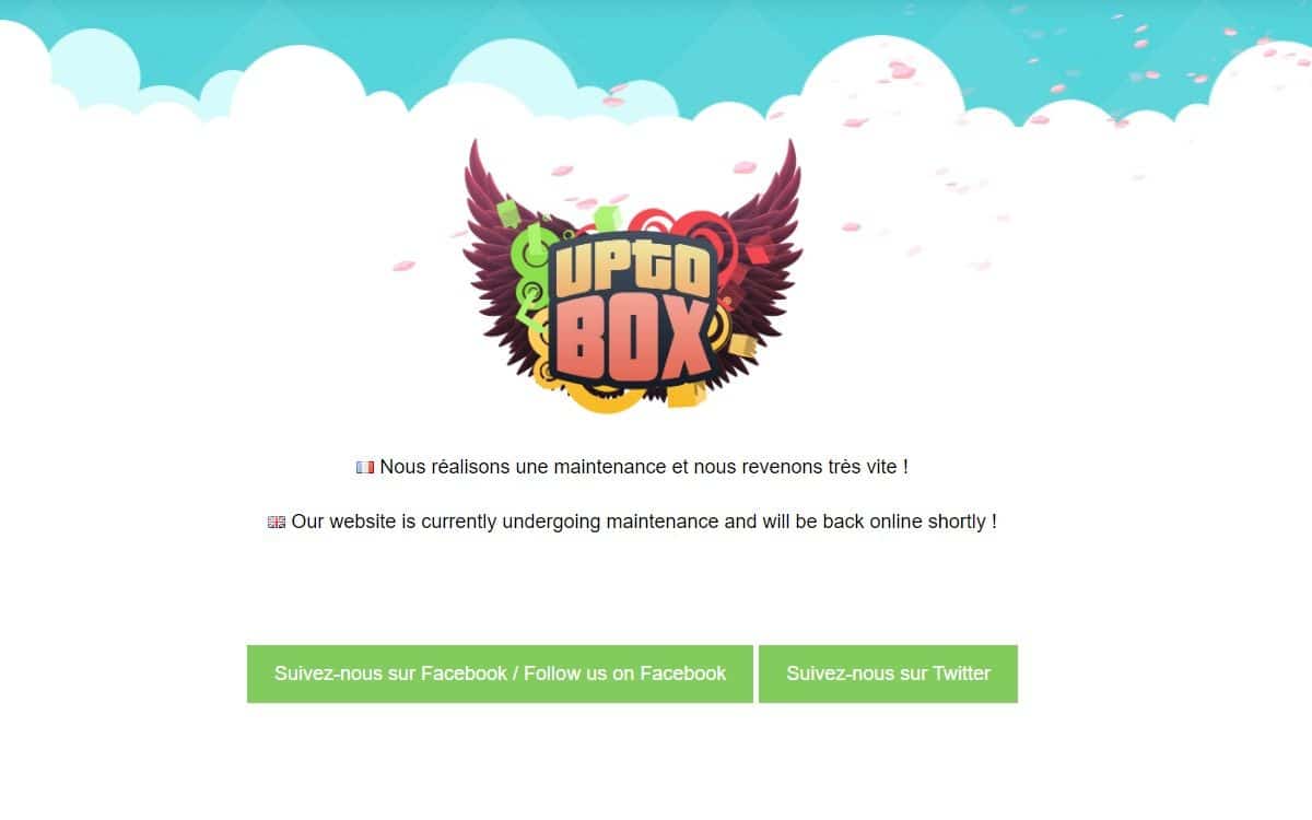 Uptobox site français téléchargement illégal inaccessible