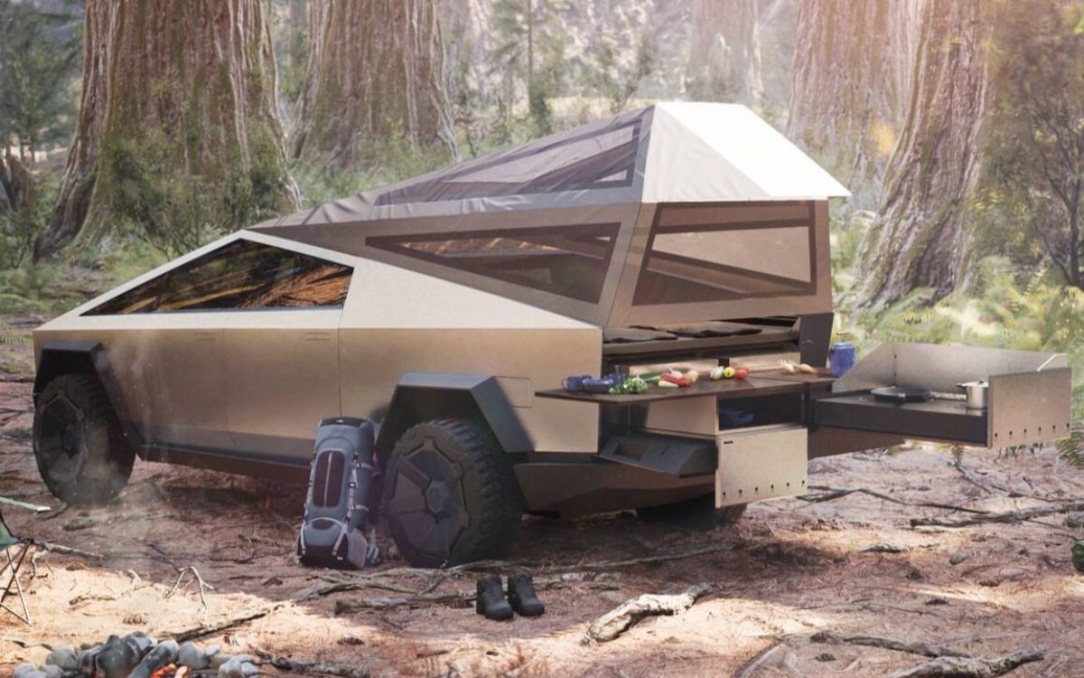 Tesla Cybertruck tout-terrain pneus terre