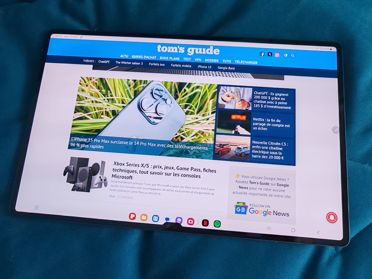 Image 5 : Test Samsung Galaxy Tab S9 Ultra : la tablette ultime pour profiter des contenus multimédia en très grand format !