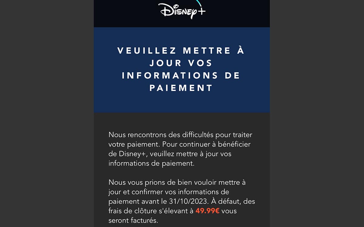 Disney + phishing