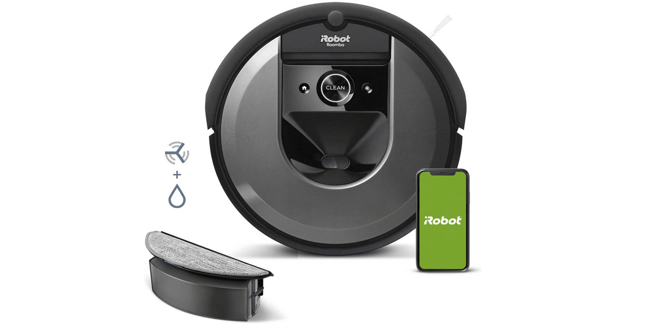 Irobot ROOMBA COMBO® I8 Robot aspirateur et laveur de sol - gris
