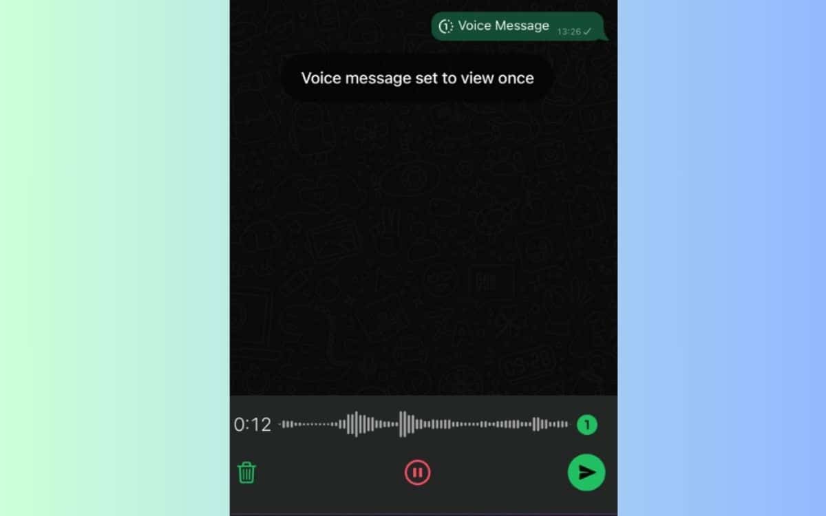 whatsapp messages vocaux éphémères 