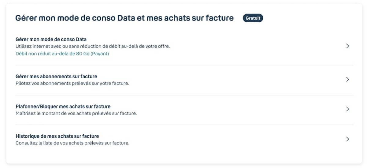 volume de data Bouygues