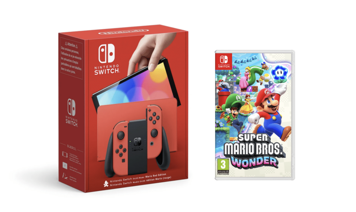 Switch OLED Mario et Super Mario Bros. Wonder