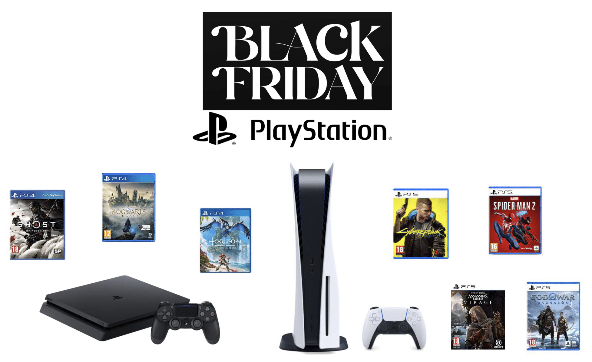 Black Friday Playstation 2023 les meilleures offres PS5, PS4, jeux, accessoires et abonnements