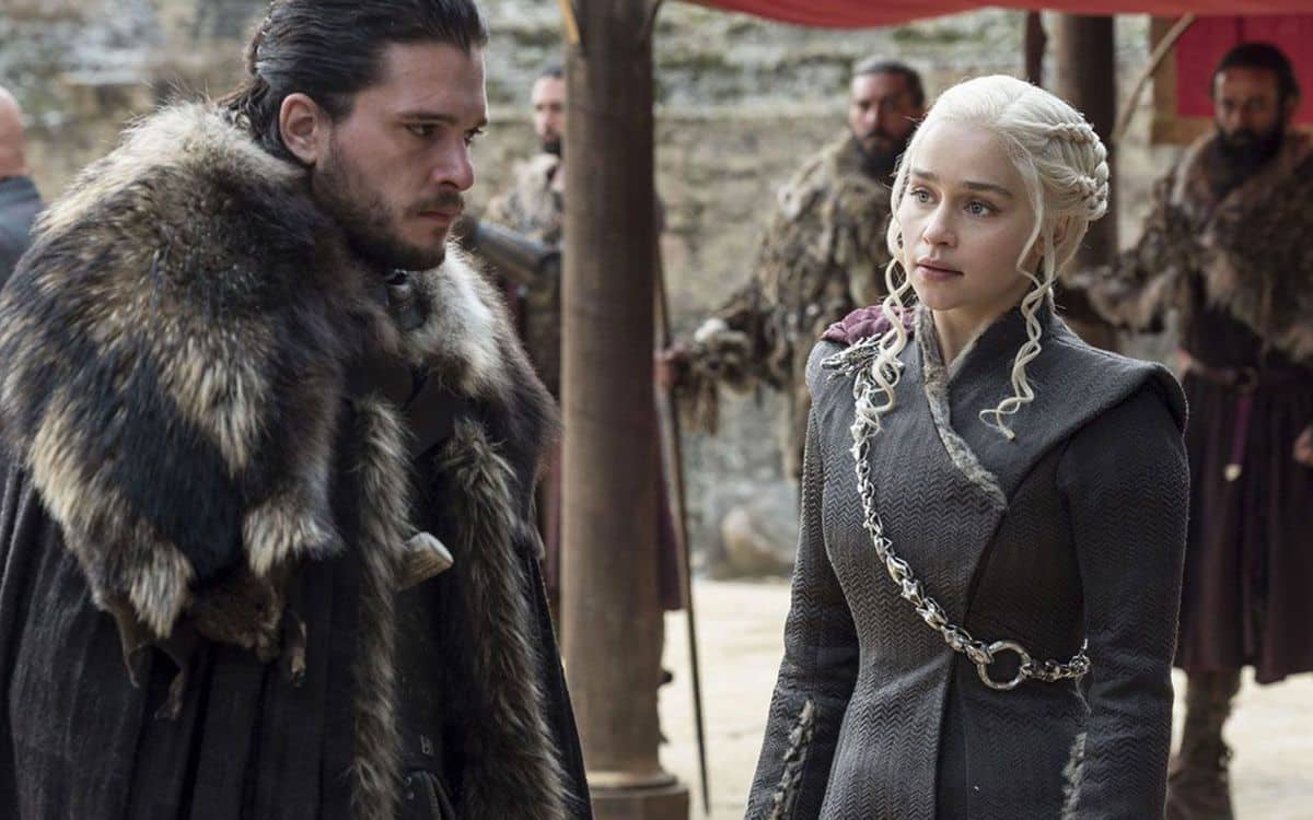 Game of Thrones Jon Snow et Daenerys