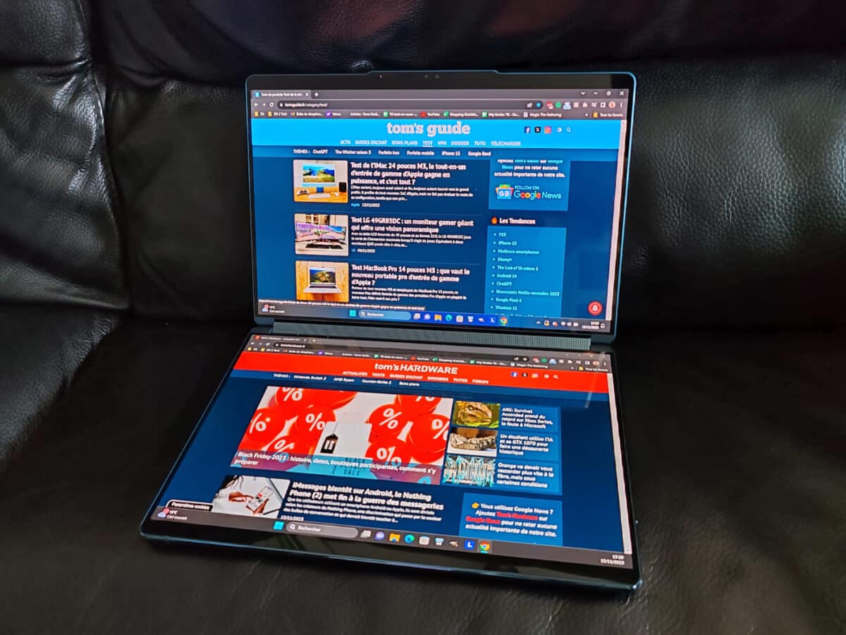 Honeycomb Glacier : Intel présente un PC portable à double écran
