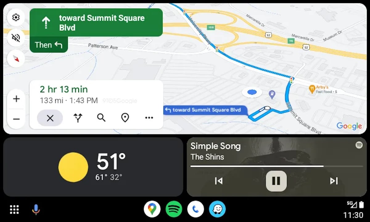 Google Maps mise à jour Android Auto 10.8