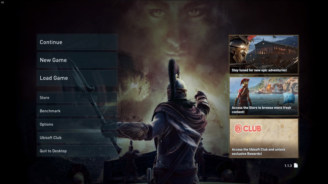 Assassin's Creed pub menus