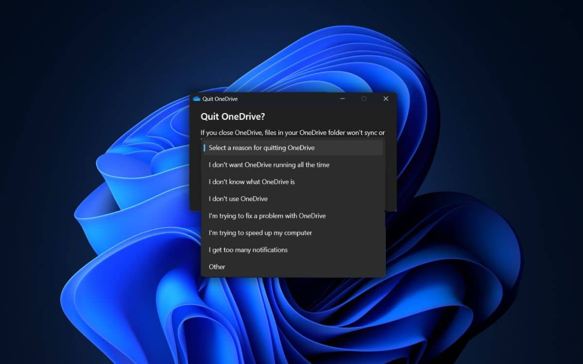 OneDrive Windows 11 sondage