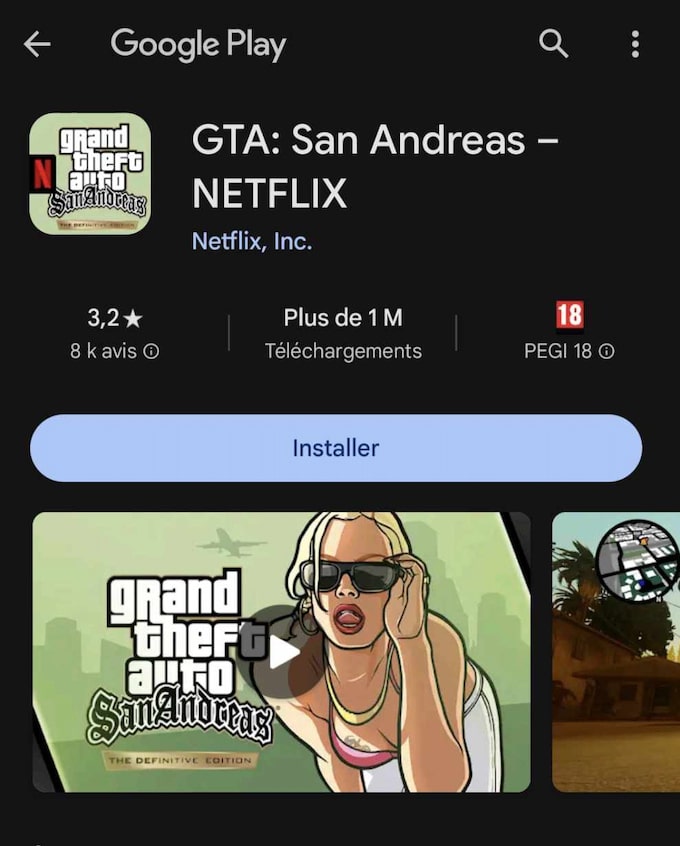 GTA : San Andreas Netflix