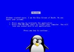 Linux BSOD Ecran bleu