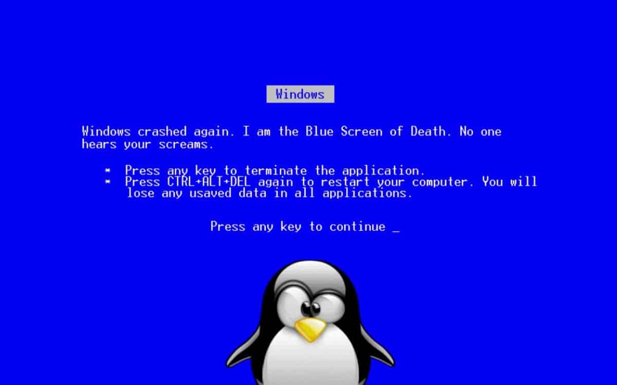 Linux BSOD Ecran bleu