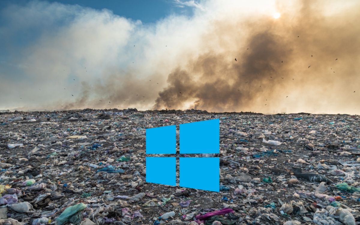 Windows 10 fin support décharge déchets PC