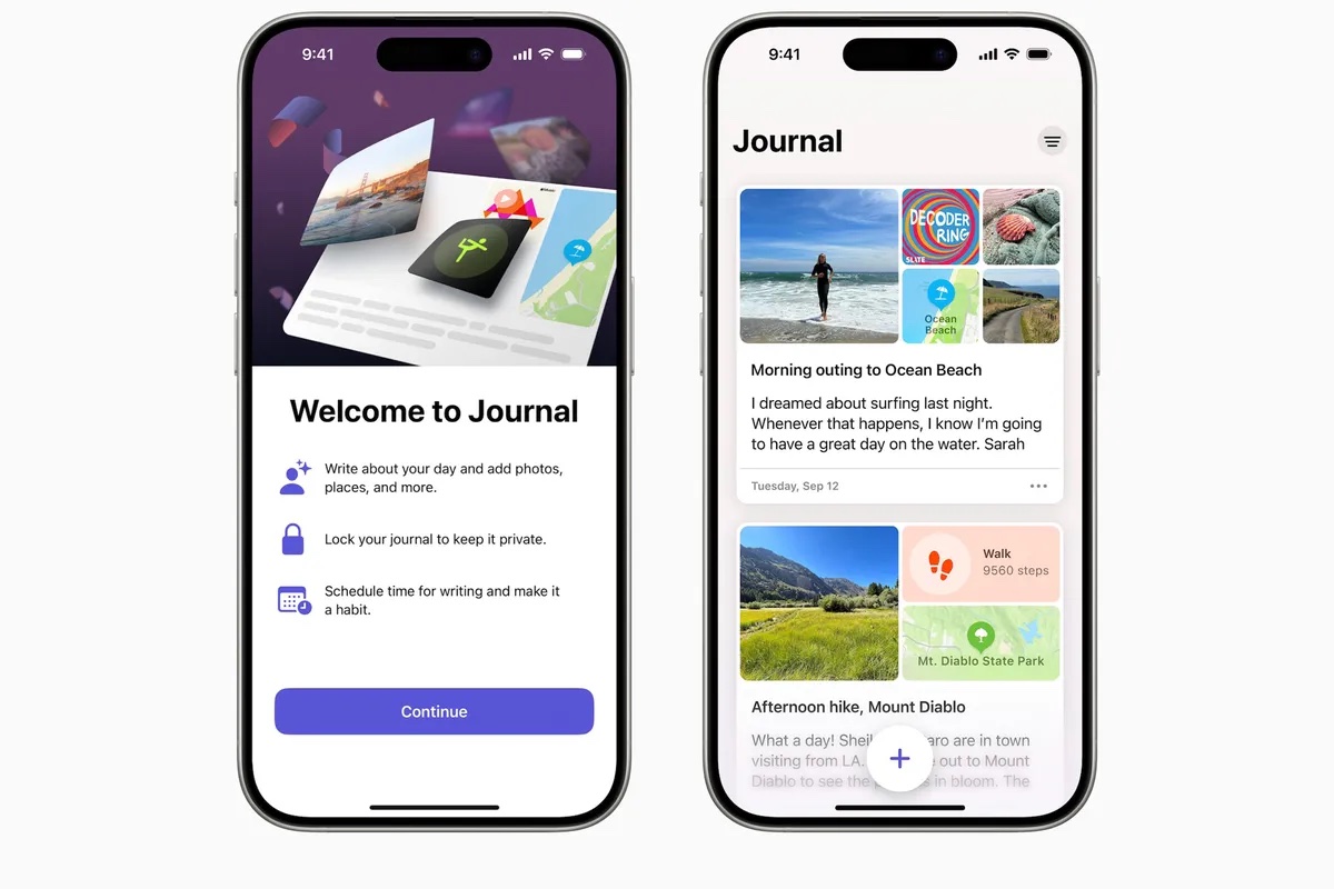 Journal iOS 17.2
