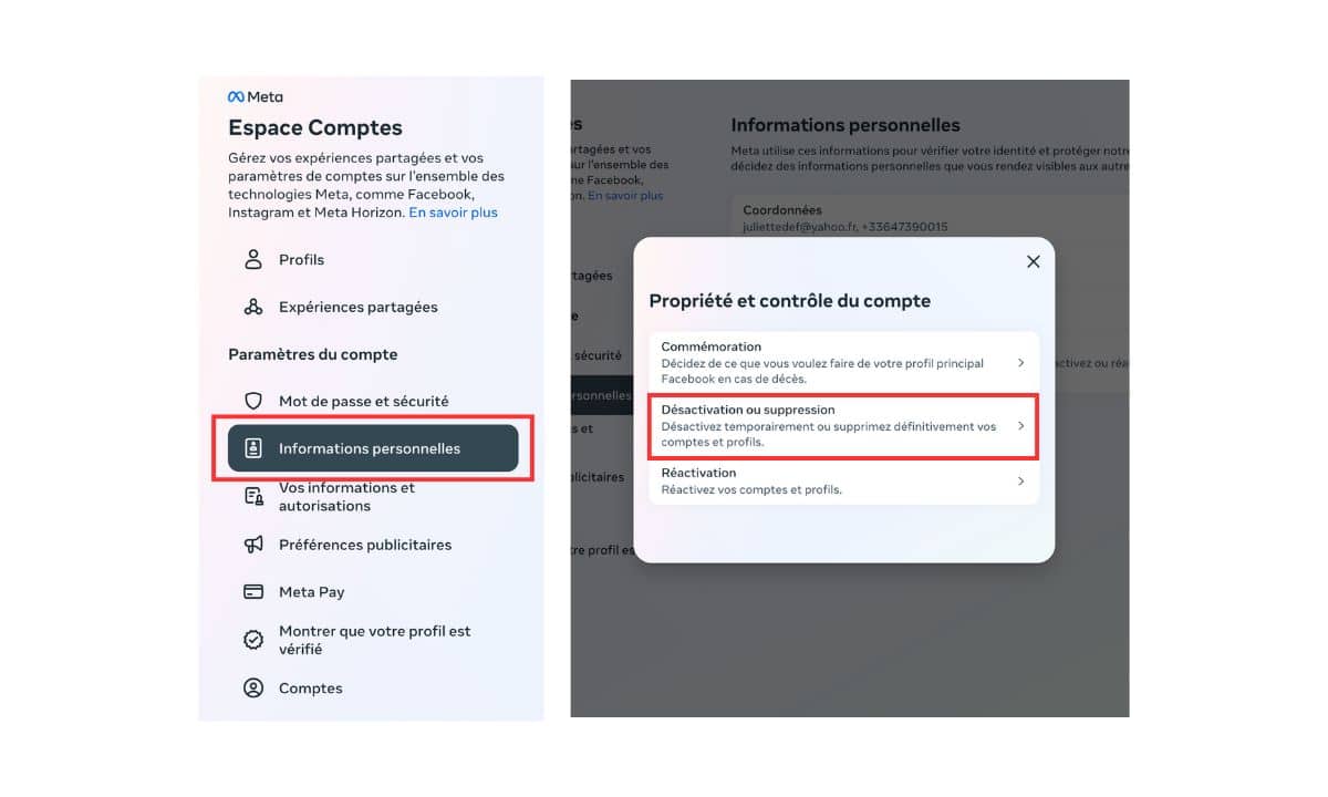 supprimer définitivement son compte facebook