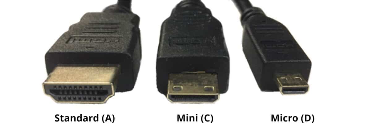 Types de connecteurs HDMI