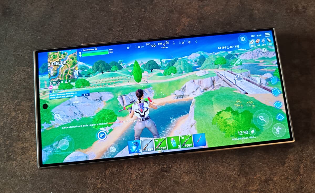 Galaxy S24 jeu vidéo Fortnite