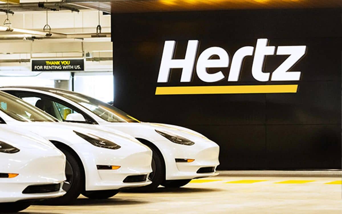 Hertz voiture électrique Tesla