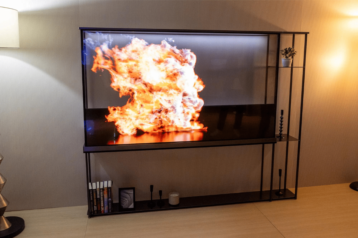 LG Signature OLED T transparent